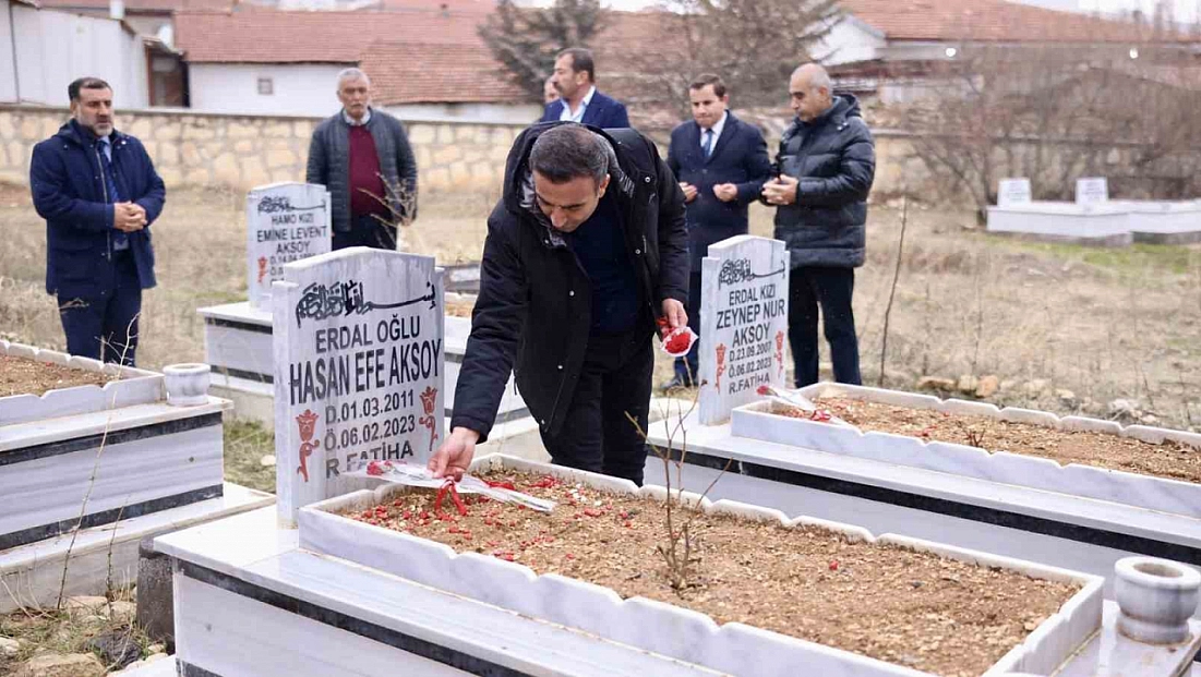 6 Şubat deprem şehitleri dualarla anıldı