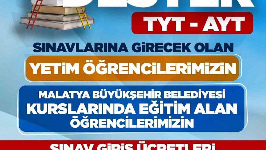 AYT ve TYT sınav ücretleri Büyükşehir Belediyesi'nden