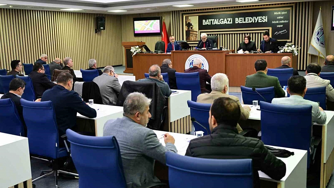 Battalgazi Belediyesi Meclisinde 9 gündem maddesi kabul edildi