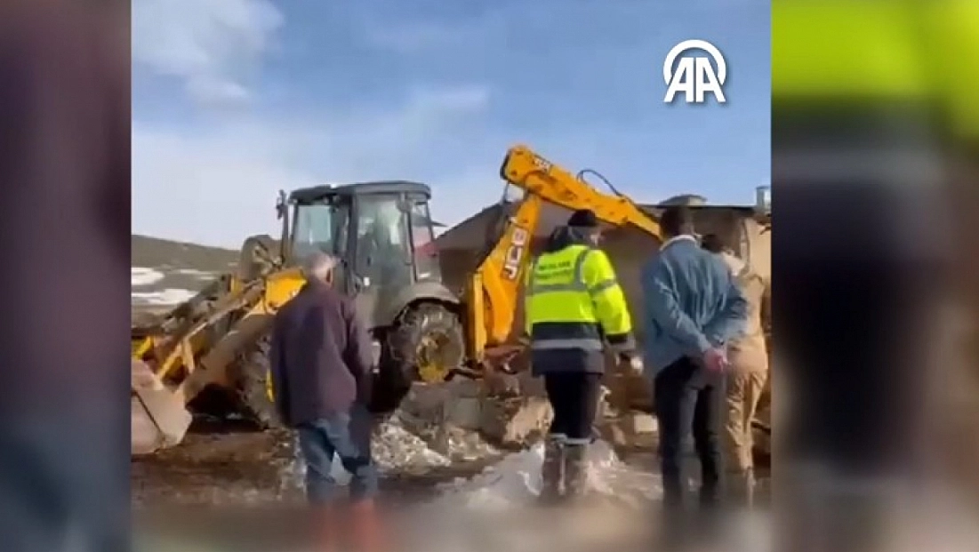 Çatısı çöken ağıldaki 40 koyun telef oldu