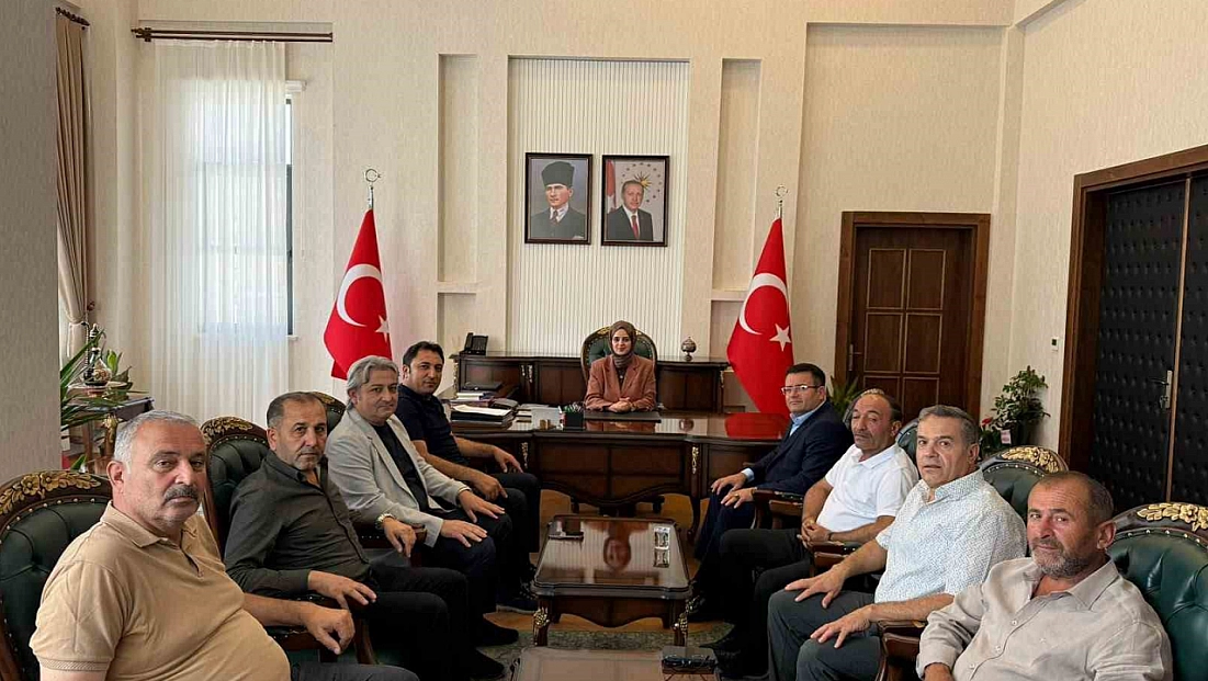Başkan Cengiz, Kaymakam Bayguş'u ziyaret etti
