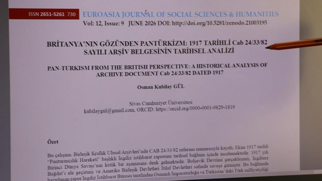 1917 tarihli gizli İngiliz istihbarat raporu gün yüzüne çıkarıldı