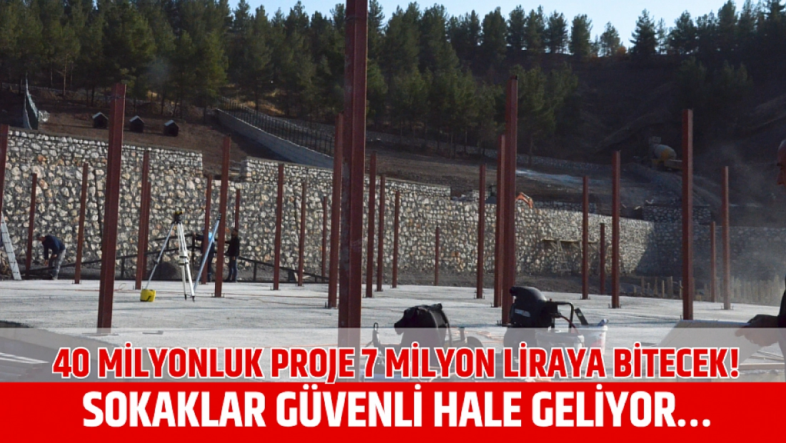40 milyonluk proje7 milyon liraya bitecek! Sokaklar güvenli hale geliyor…