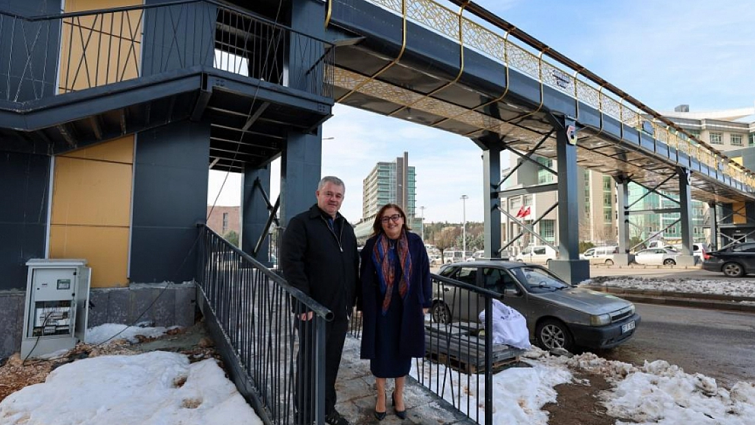 Abdülhadi Çelik üst geçidini hizmete açtı