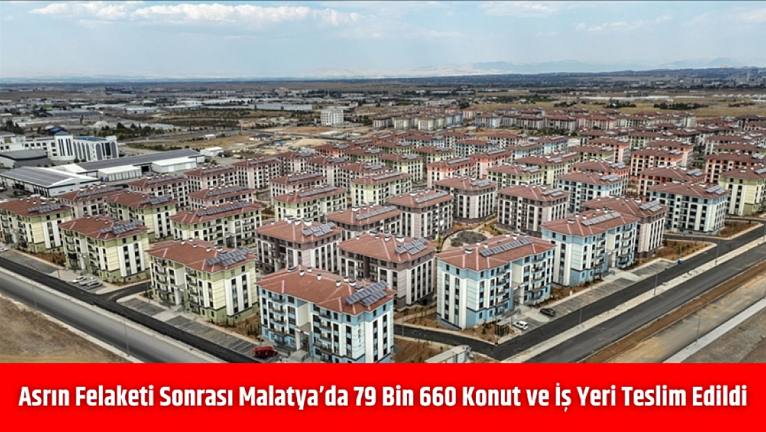 Asrın Felaketi Sonrası Malatya’da 79 Bin 660 Konut ve İş Yeri Teslim Edildi