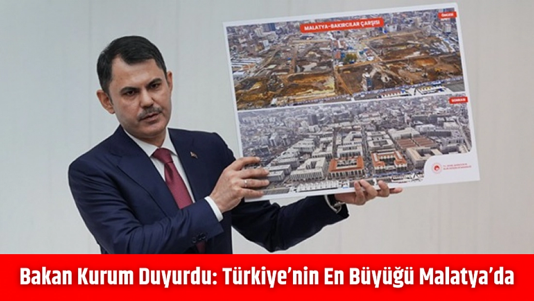 Bakan Kurum duyurdu: Türkiye’nin en büyüğü Malatya’da