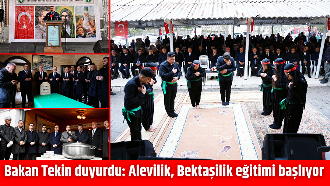 Bakan Tekin duyurdu: Alevilik, Bektaşilik eğitimi başlıyor