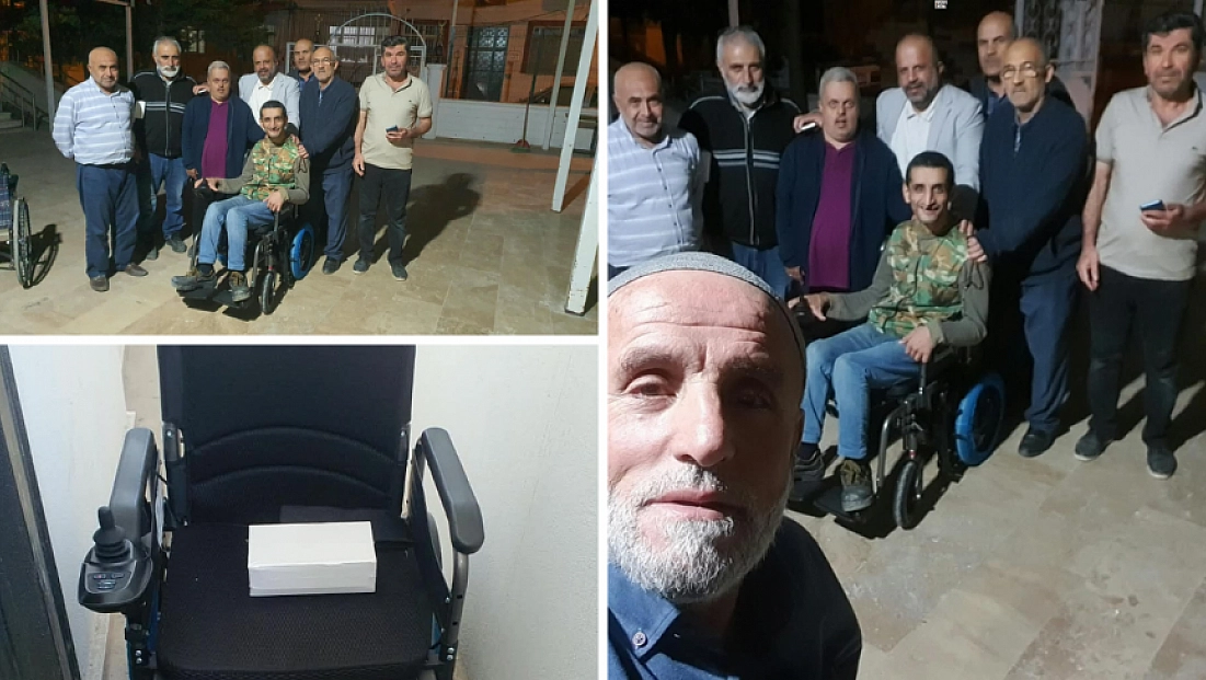 Başkan Taşkın’dan Mevlana Akın’a akülü araç desteği