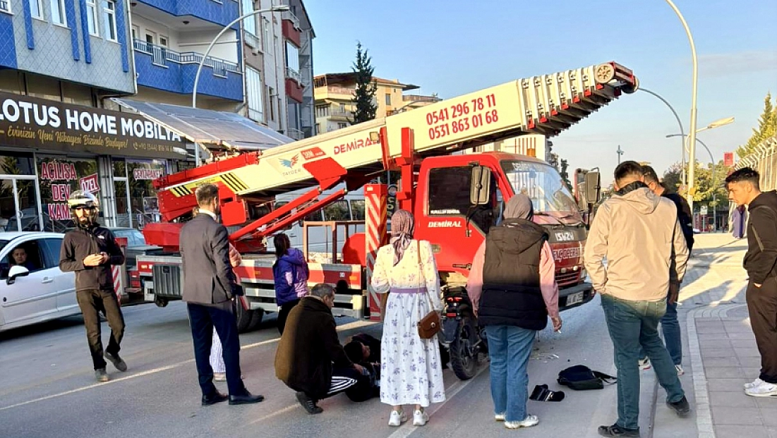 Battalgazi’de Vinç ile Motosiklet Çarpıştı: 1 Yaralı