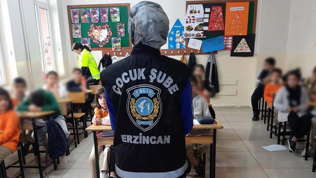 Çocuk Polisi öğrencileri bilgilendirdi