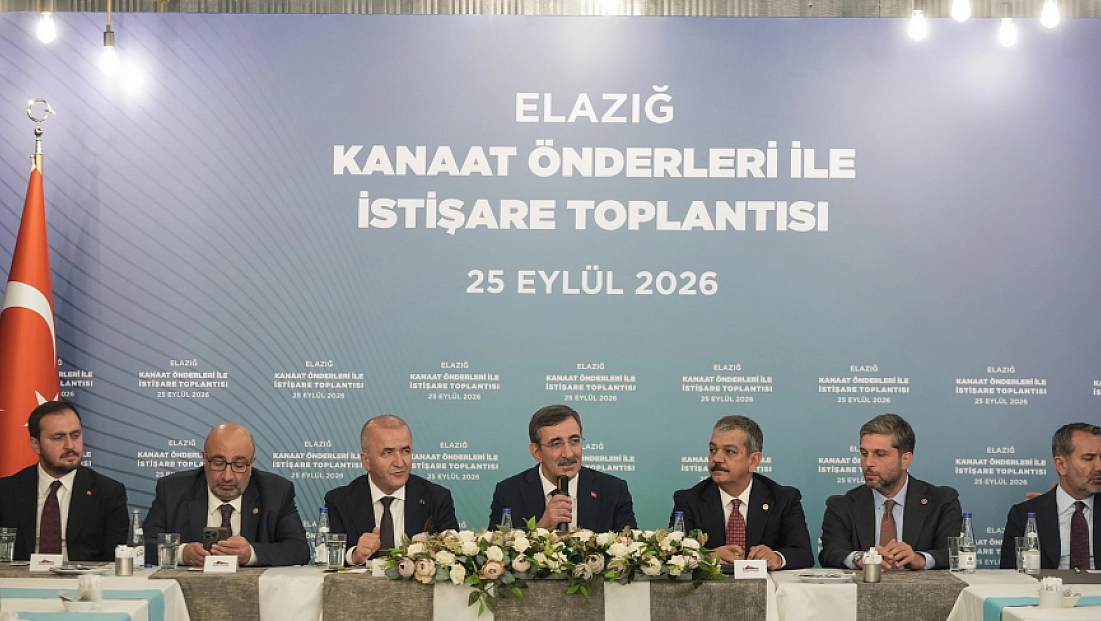 Cumhurbaşkanı Yardımcısı Yılmaz, Elazığ'da