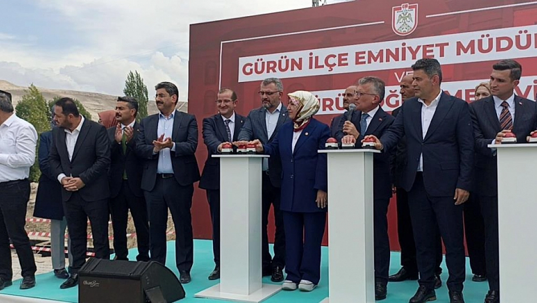 Depremde hasar gören binalar için ilk harç döküldü