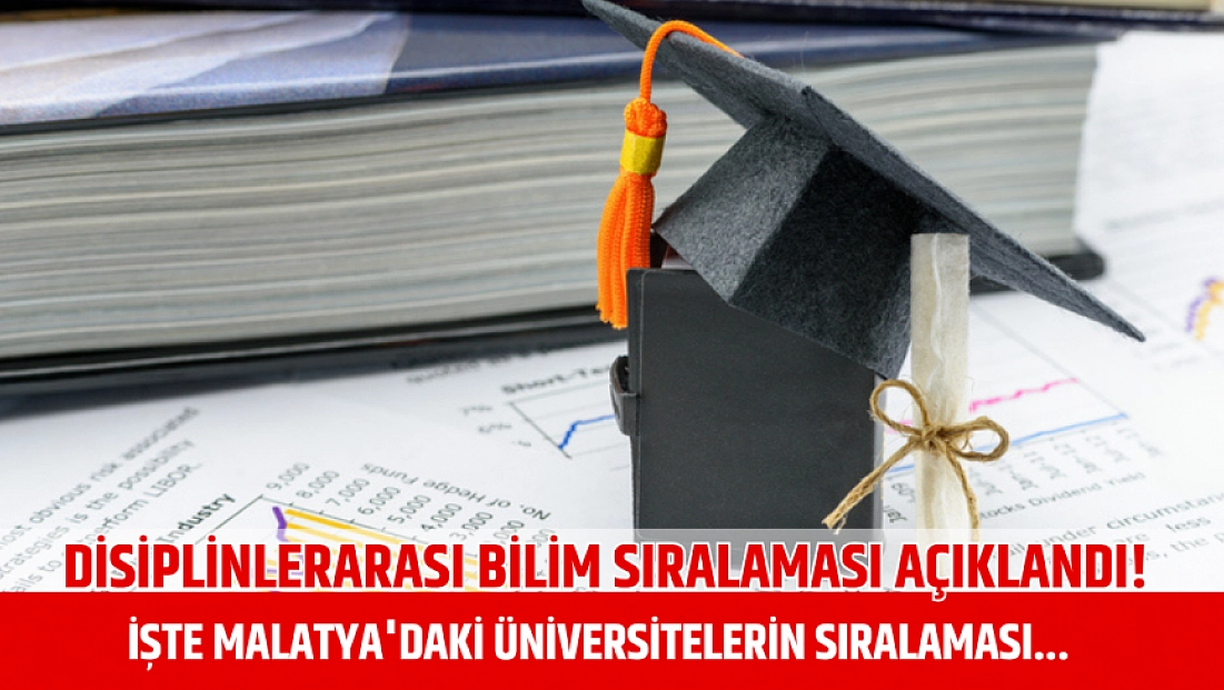 Disiplinlerarası Bilim Sıralaması açıklandı! İşte Malatya'daki üniversitelerin sıralaması...