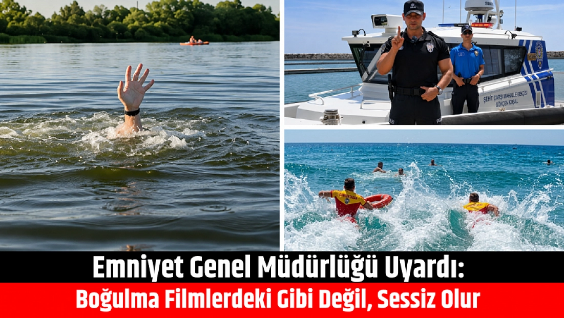 Emniyet Genel Müdürlüğü uyardı: Boğulma filmlerdeki gibi değil, sessiz olur