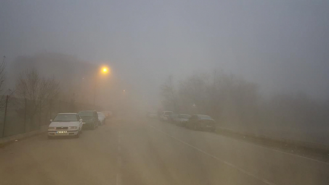 Erzincan'da sis etkili olmaya başladı