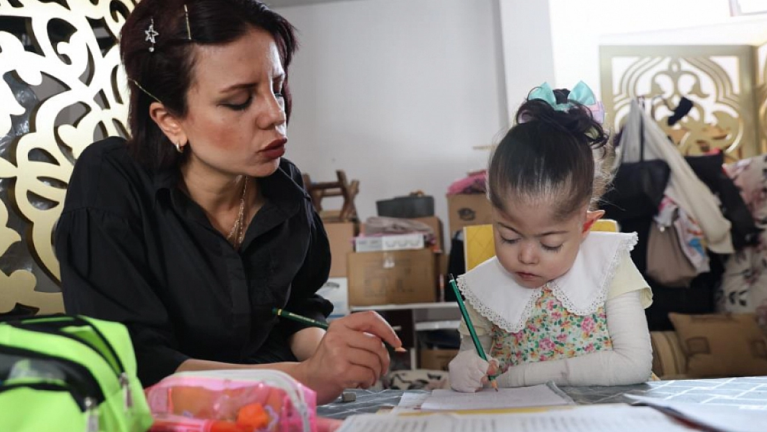 Evde eğitim Fatma’ya umut oldu