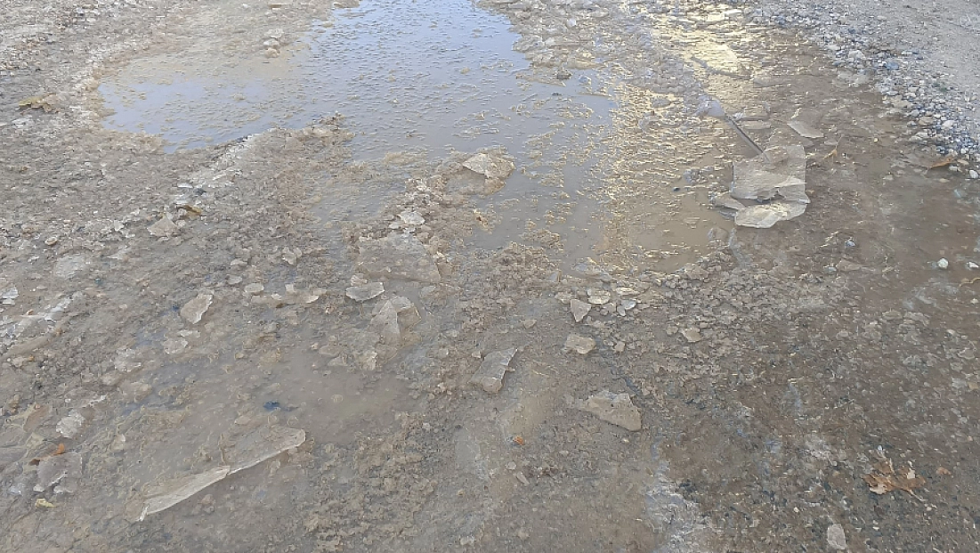 Gölbaşı’nda, sular dondu