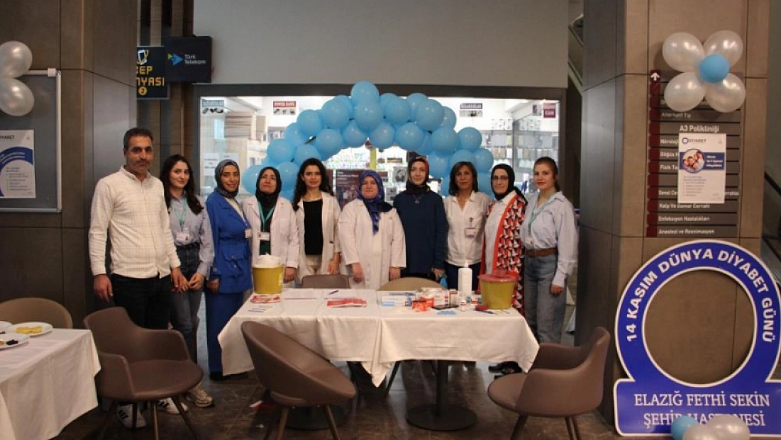 Hastanede diyabet stantları açıldı