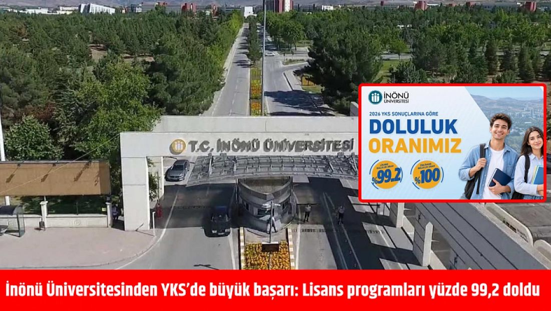 Öğrencilerin tercihi yine İnönü Üniversitesi oldu: Doluluk yüzde 99,2'ye ulaştı