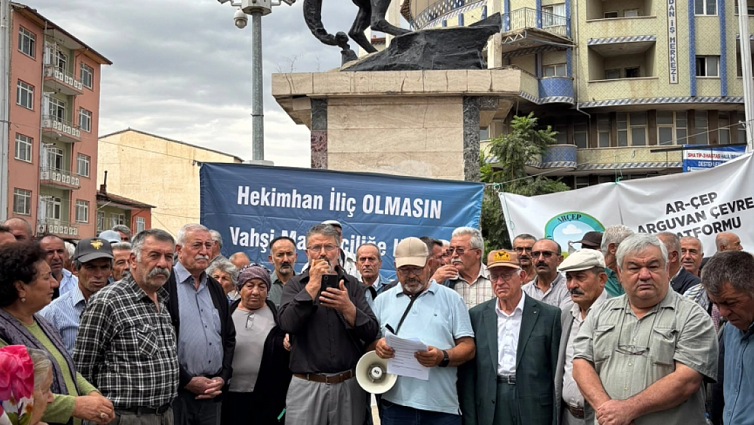 Hekimhan halkından maden şirketlerine tepki: Dere yataklarındaki atıklar tehlike saçıyor