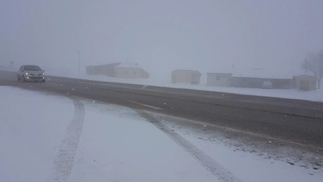 Kızıldağ’da kar etkili oldu