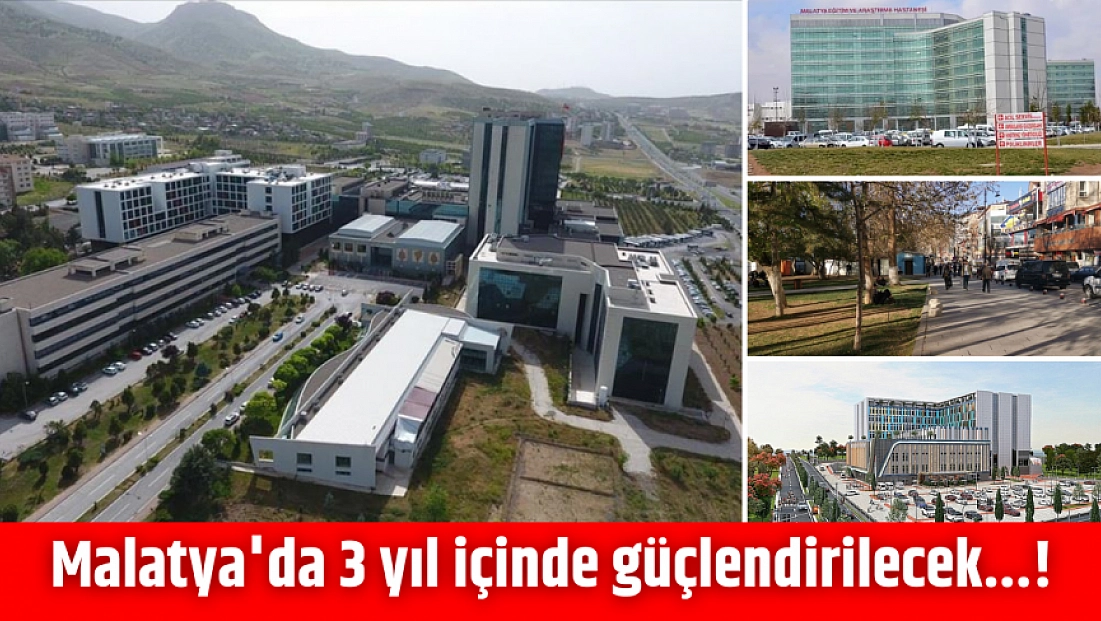 Malatya'da 3 yıl içinde güçlendirilecek...!