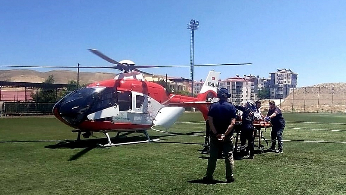 Malatya'da 55 yaşındaki hasta için hava ambulansı havalandı