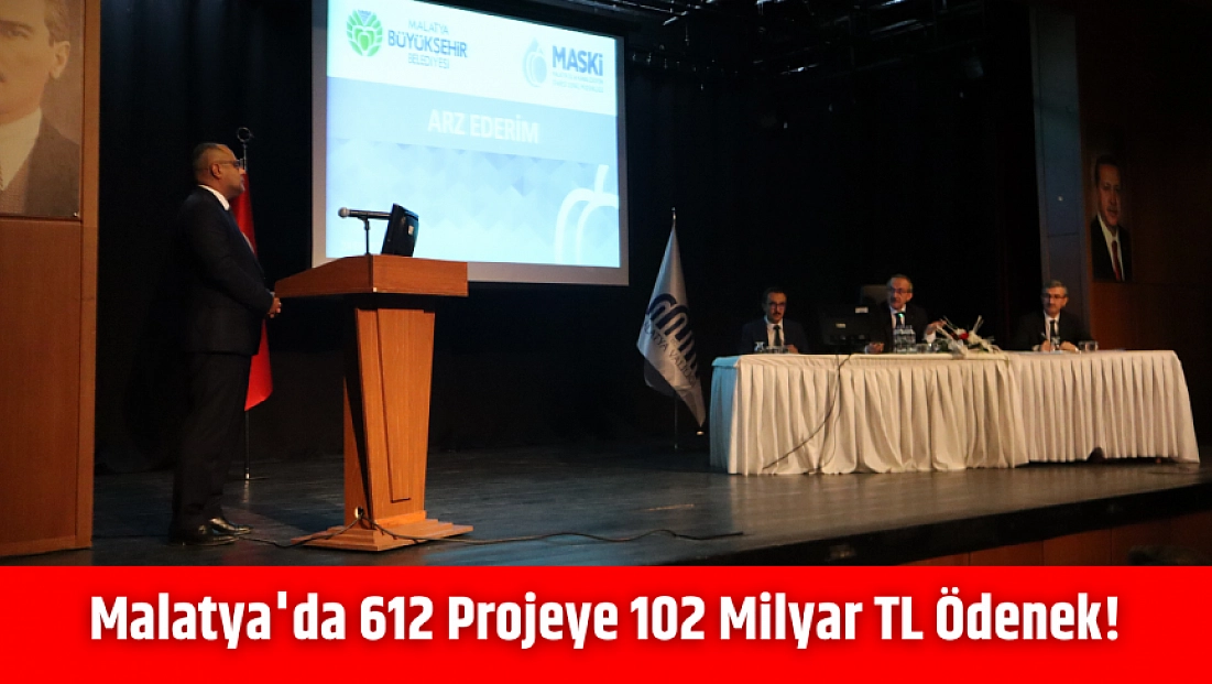Malatya'da 612 projeye 102 milyar TL ödenek!