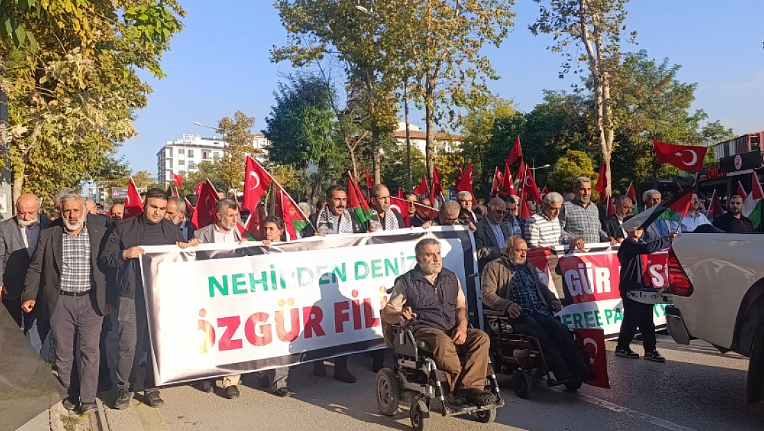 Malatya’da Büyük Filistin Yürüyüşü düzenlendi