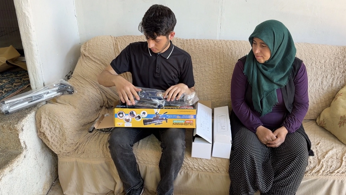 Malatya'da CİMER’e yazdı, teleskop hayaline kavuştu