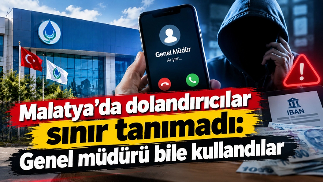 Malatya’da dolandırıcılar sınır tanımadı: Genel müdürü bile kullandılar
