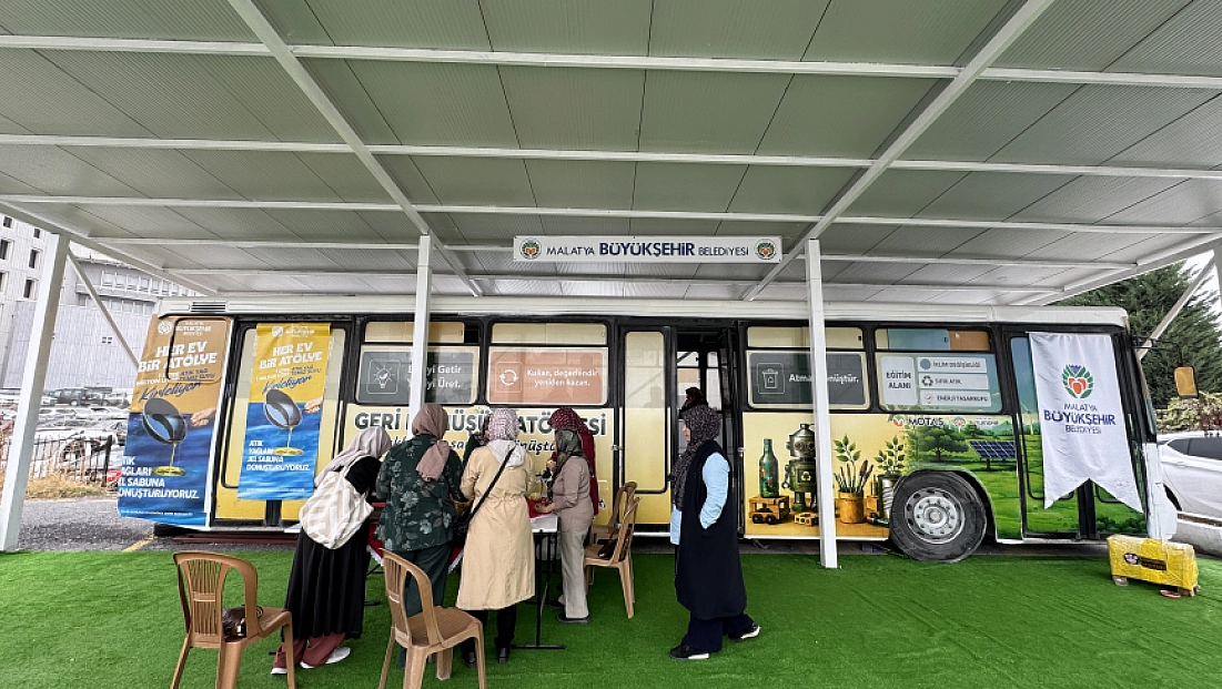 Malatya'da eski otobüs kadınların üretim merkezi oldu