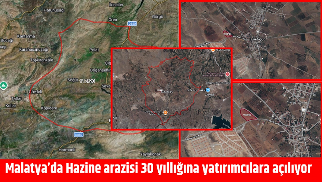 Malatya’da büyük ihale: Hazine arazisi 30 yıllığına tahsis edilecek