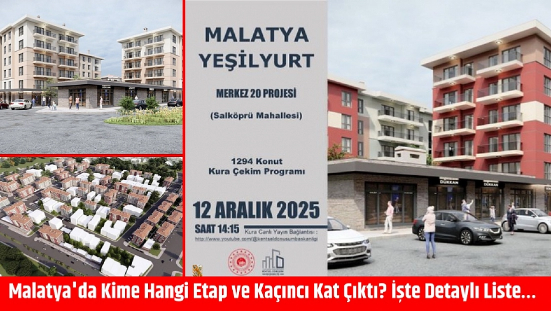 Malatya'da Kime Hangi Etap ve Kaçıncı Kat Çıktı? İşte Detaylı Liste…