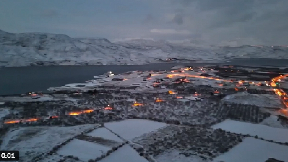 Malatya’da kış sessizliği dron görüntüleriyle birleşti