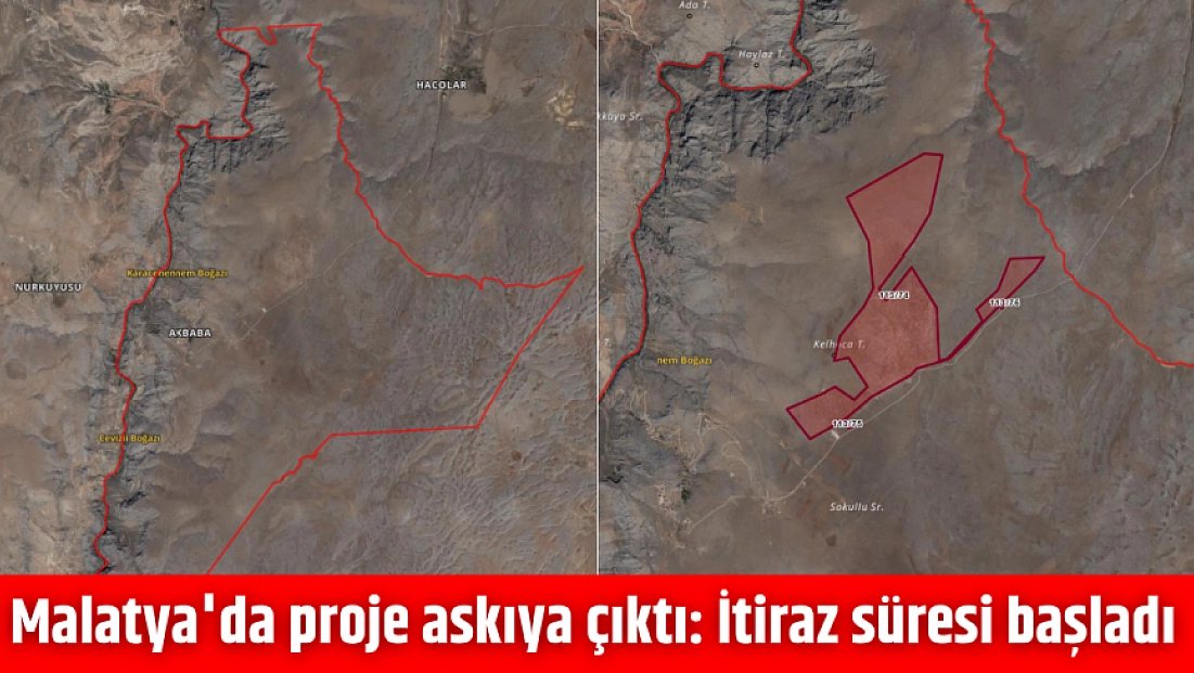 Malatya'da proje askıya çıktı: İtiraz süresi başladı