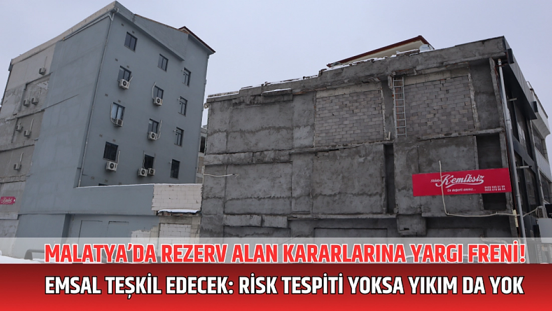 Malatya’da Rezerv Alan Kararlarına Yargı Freni! Emsal Teşkil Edecek: Risk Tespiti Yoksa Yıkım da Yok