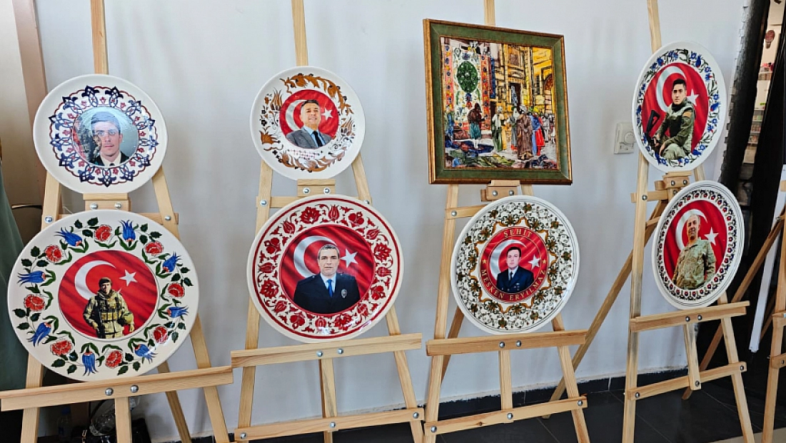 Malatya'da şehit aileleri ve gazi yakınları 15 Temmuz sergisi açtı
