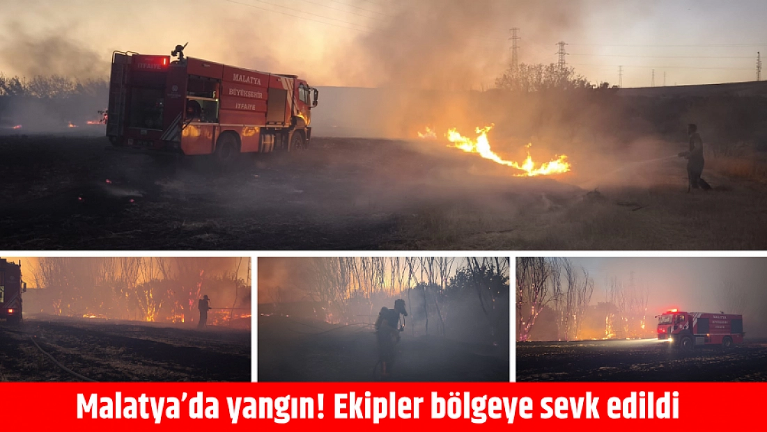 Malatya’da yangın! Ekipler bölgeye sevk edildi
