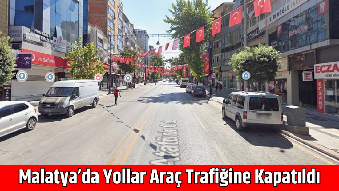 Malatya’da yollar araç trafiğine kapatıldı