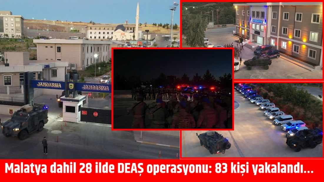 Malatya dahil 28 ilde DEAŞ operasyonu: 83 kişi yakalandı…