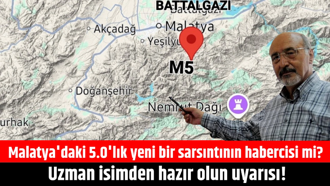 Malatya'daki 5.0'lık yeni bir sarsıntının habercisi mi? Prof. Dr. Osman Bektaş'tan hazır olun uyarısı!