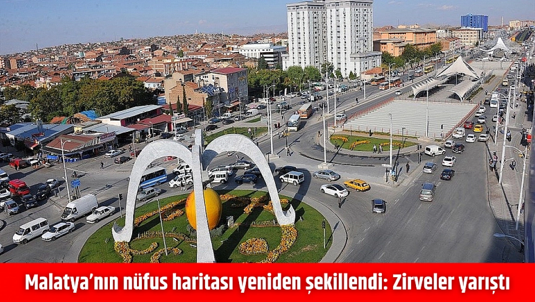 Malatya’nın nüfus haritası yeniden şekillendi: Zirveler yarıştı