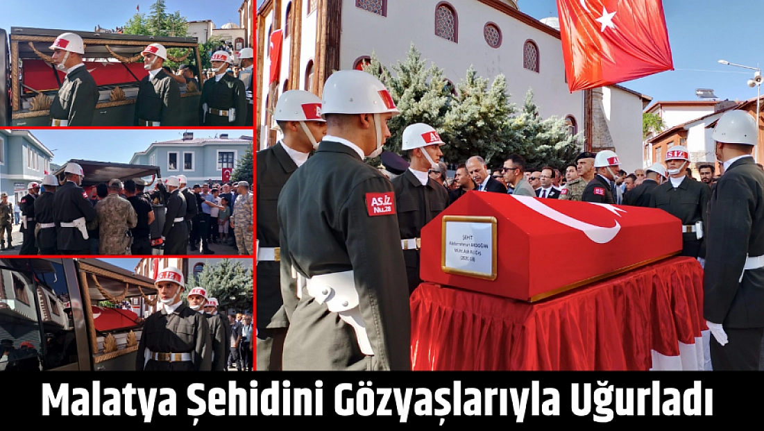 Malatya Şehidini Gözyaşlarıyla Uğurladı