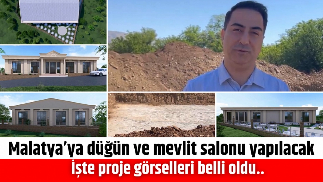 Malatya’ya düğün ve mevlit salonu yapılacak: | İşte proje görselleri belli oldu..