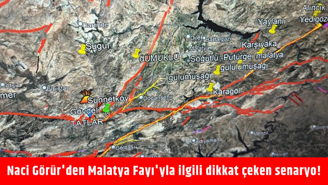 Naci Görür’den Malatya Fayı’yla ilgili dikkat çeken senaryo! ‘7 büyüklüğünde deprem olabilirdi’