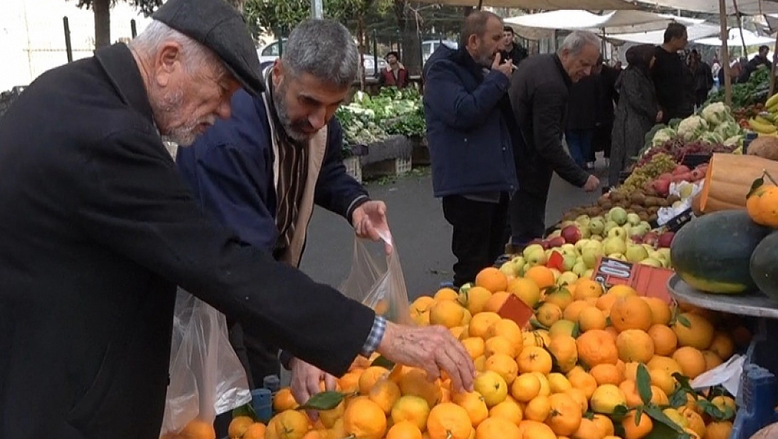 Semt pazarlarında kış yoğunluğu