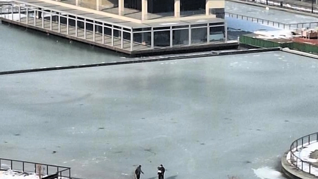 Soğuklar Malatya'yı Vurdu! Yapay gölet buz tuttu