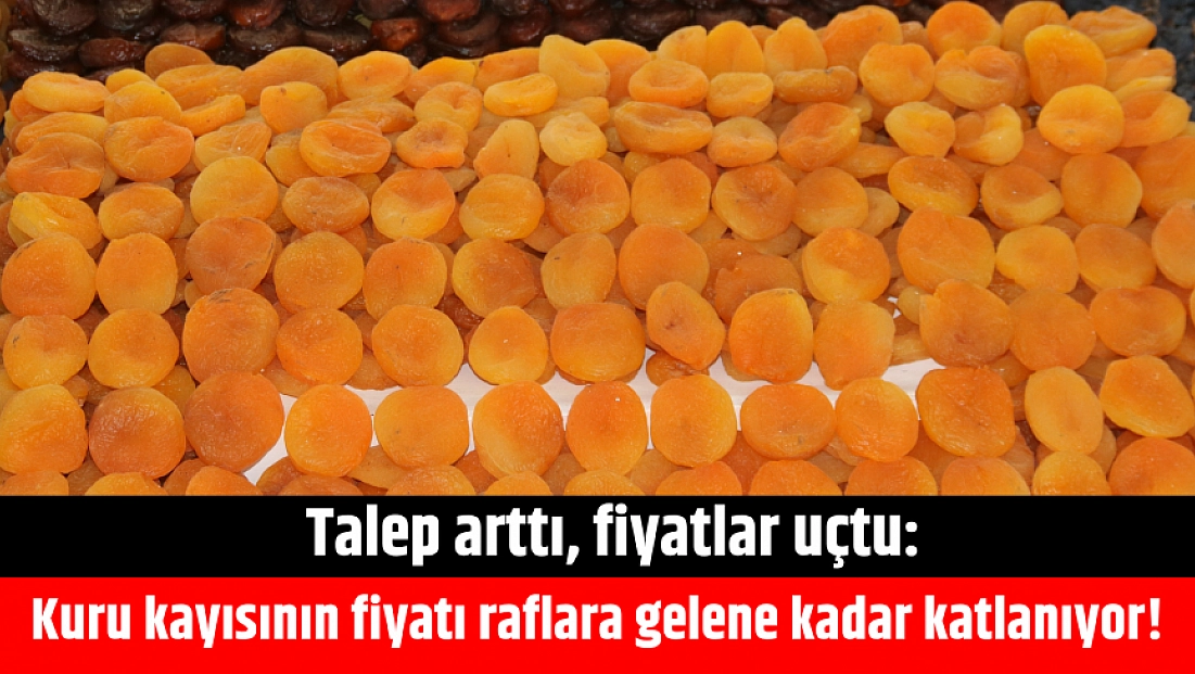 Talep arttı, fiyatlar uçtu: Kuru kayısının fiyatı raflara gelene kadar katlanıyor!