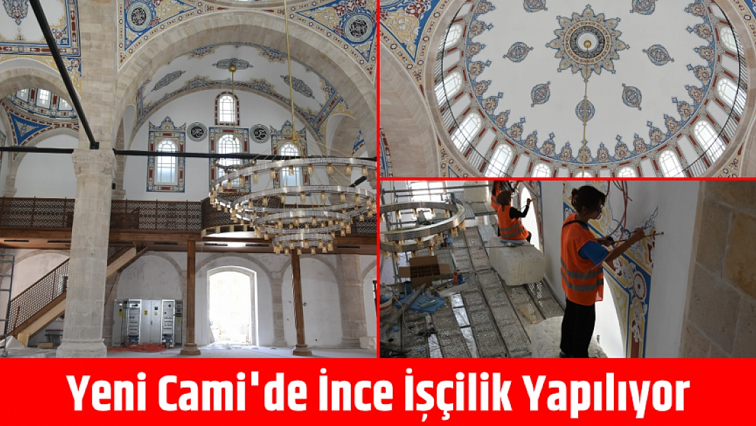 Taş taş numaralandırıldı, çelikle güçlendirildi! Yeni Cami'de ince işçilik yapılıyor